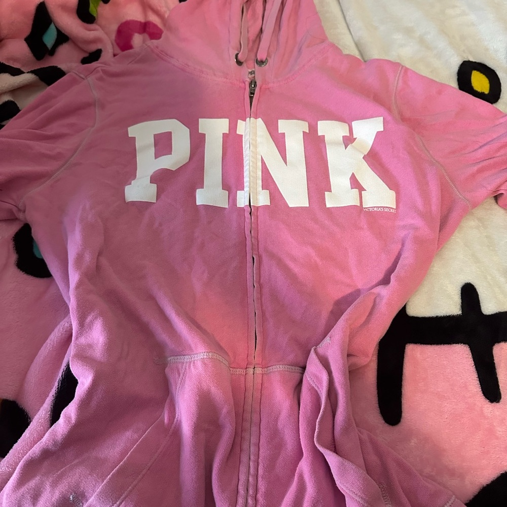 VS pink zip up sz large